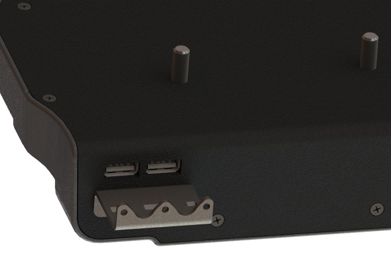 Zebra ET4X 8" SLIM Dual USB Docking Station (ports)
