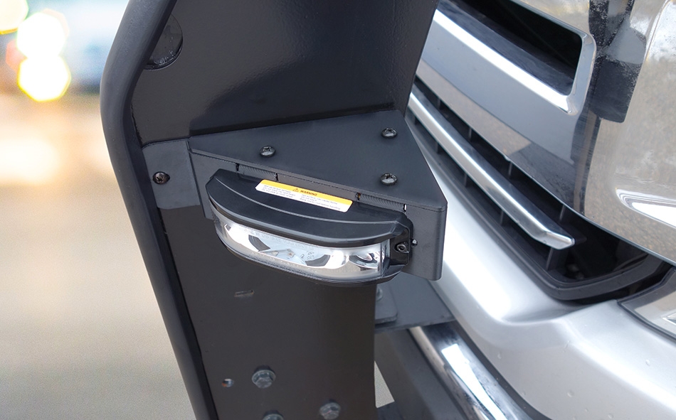 Push Bumper Side Light Brackets Installed