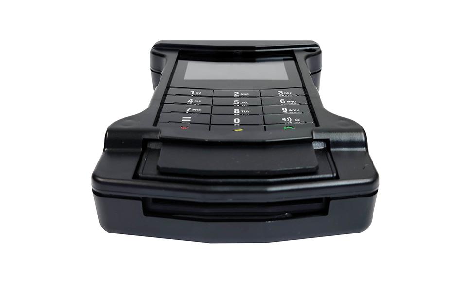 Protective Payment Case for Equinox Luxe 6200m - Front view with device (7160-1409)