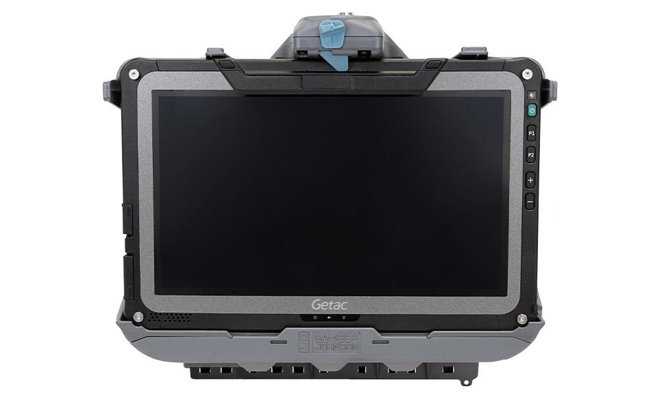 Getac F110 G6 docking station - front view with tablet (NO RF)
