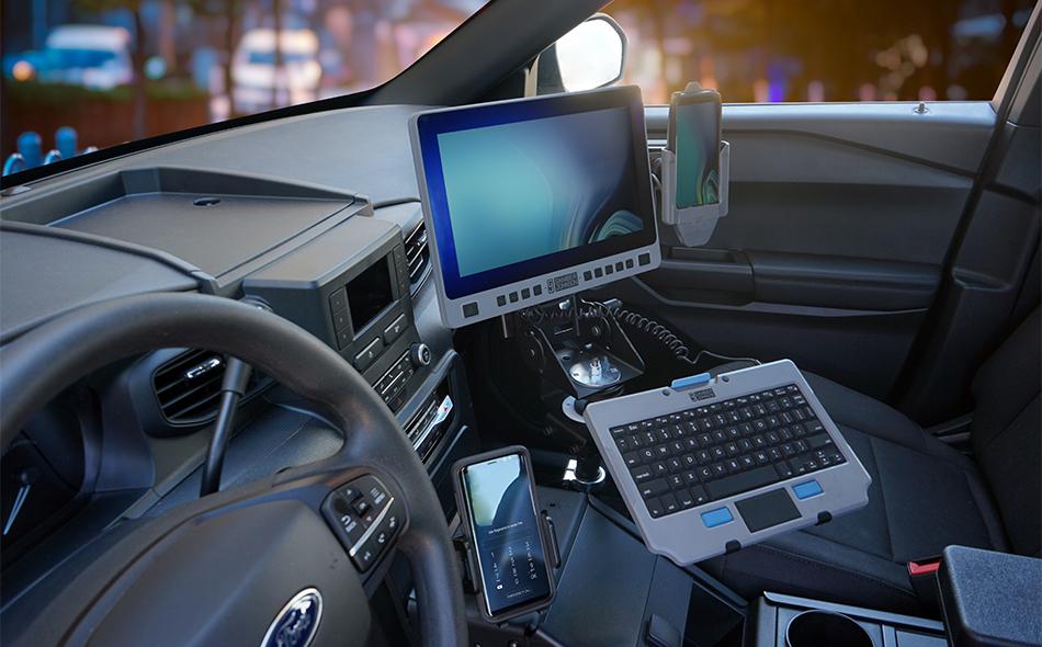 13.3" Touchscreen in a 2020 Ford Police Interceptor Utility