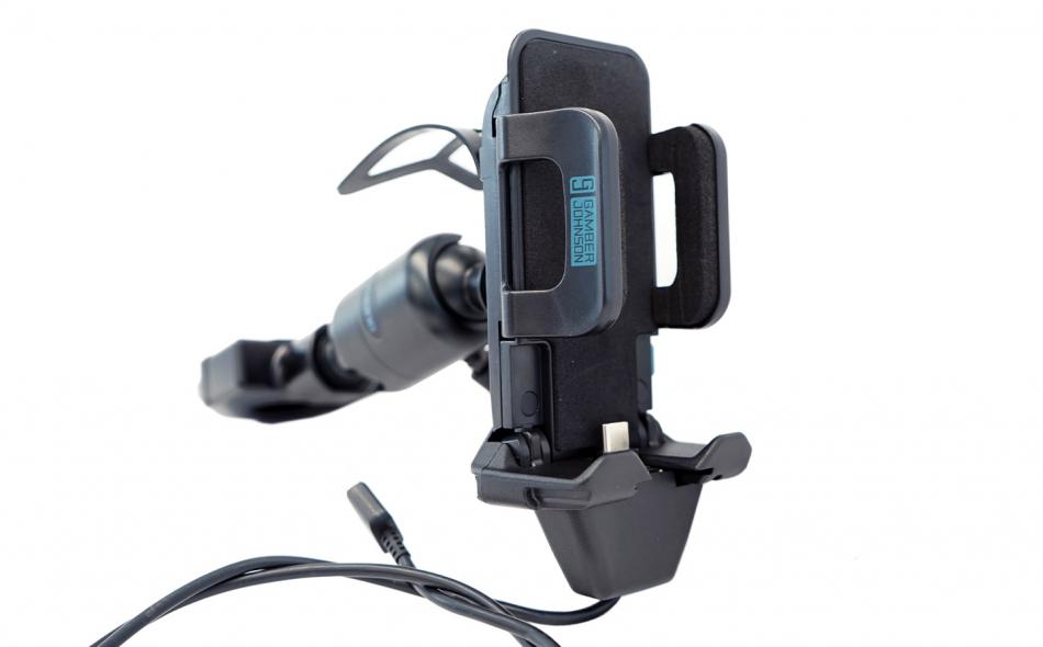 KIT: Universal Phone Charging Cradle with Zirkona Joiner and 7/8" Round Clamp