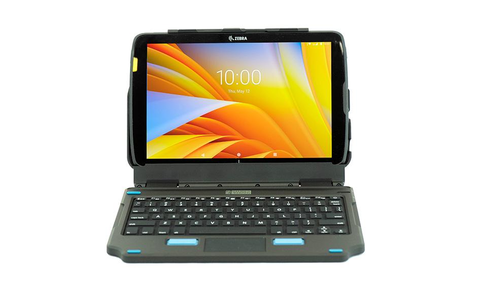 Zebra ET40/45 10" 2in1 Keyboard Front View with tablet