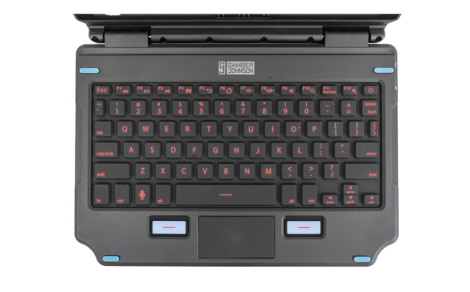 7160-1869 with tablet keyboard lit red