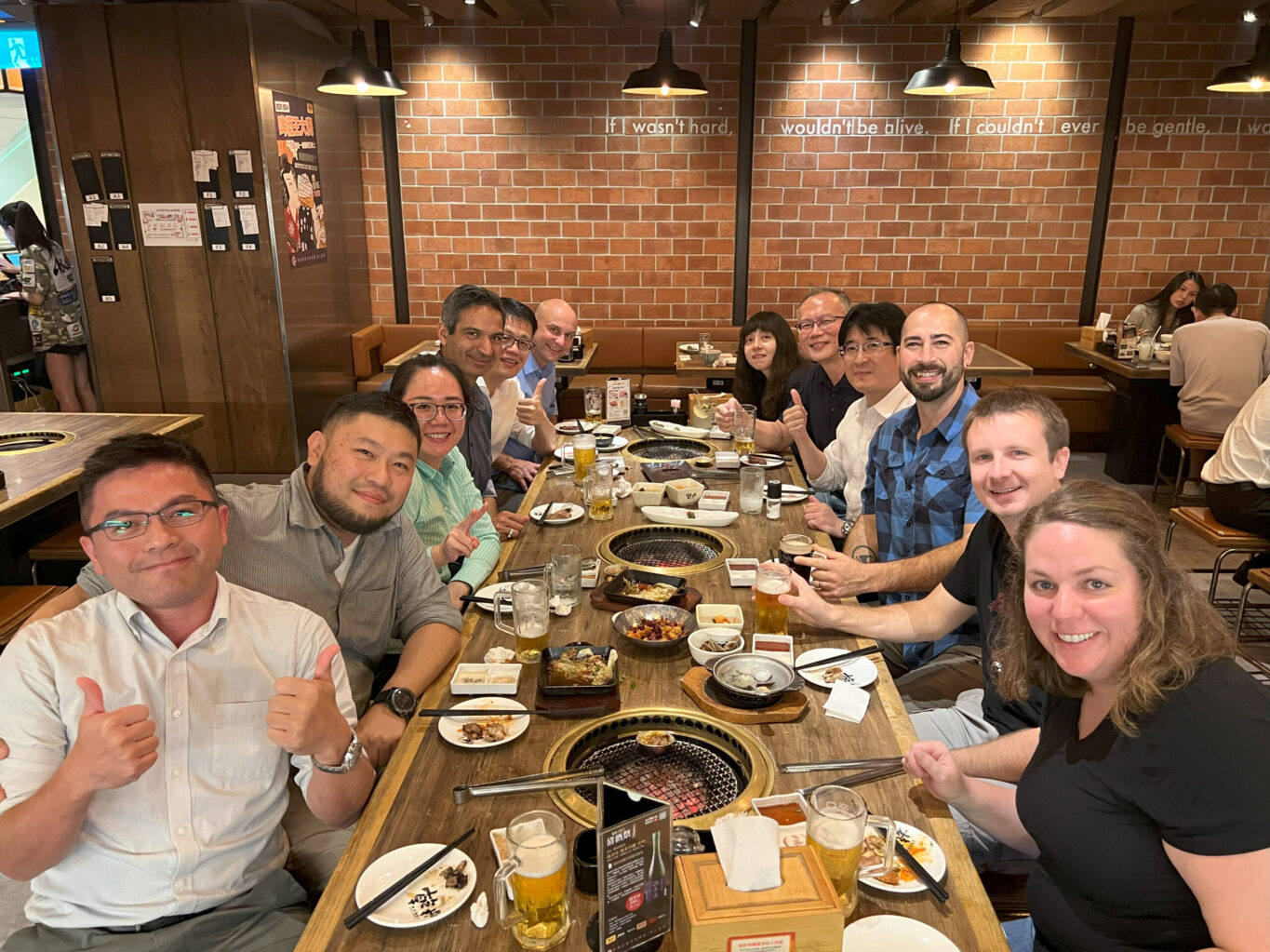Getac dinner - full team