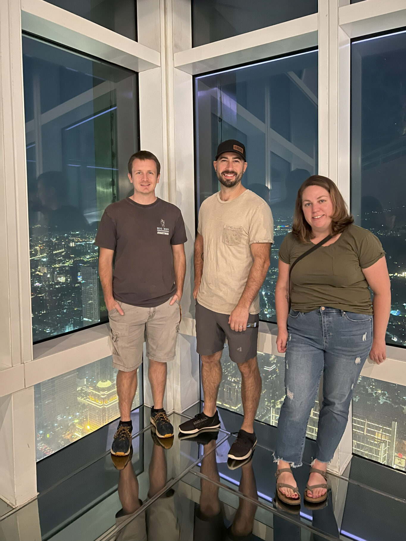 Zach Darrell and Sarah - Taipei 101 tower