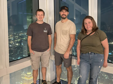 Zach Darrell and Sarah - Taipei 101 tower