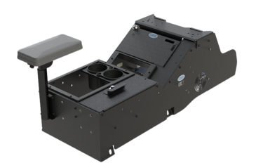 2019+ Chevrolet Silverado Wide Body Console Box with Internal Printer Mount, Cup Holder and Tall Rear Armrest