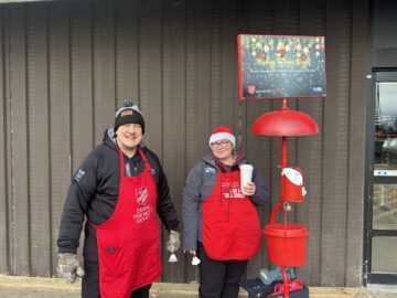 Salvation Army Bell Ringing with Gamber-Johnson employees