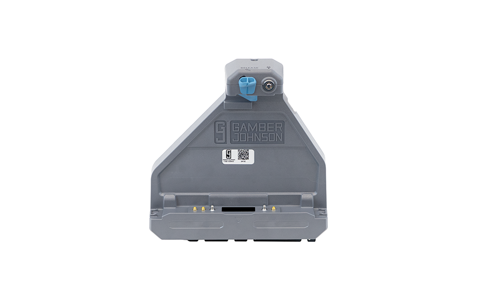 Gamber-Johnson Getac ZX80 cradle on white image