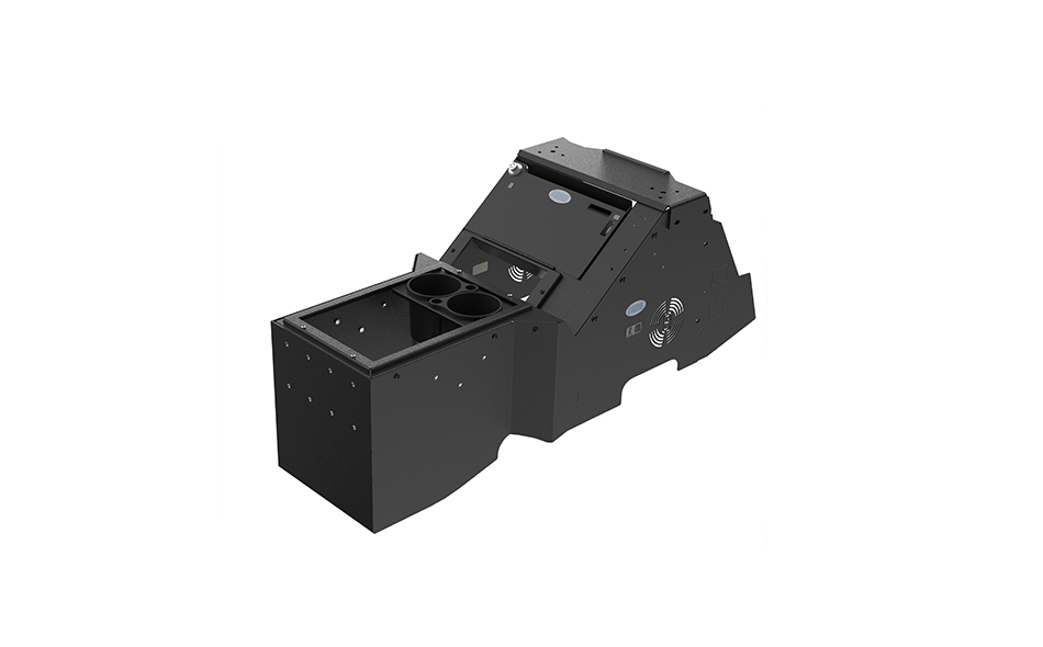 2021+ Ford F-150 Wide-To-Narrow Console Box with Printer Mount & Cup Holder