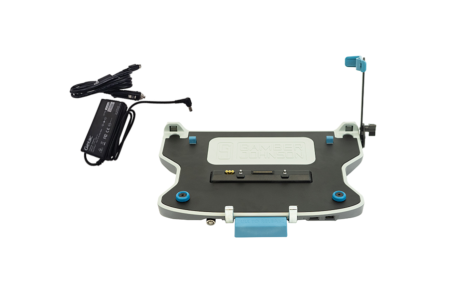 Getac S510 Laptop Docking Station (TRI RF) with 120W Power Adapter with Cigarette Plug Adapter