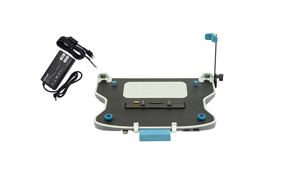 Getac S510 Laptop Docking Station (TRI RF) with 120W Power Adapter with Bare Wire Lead