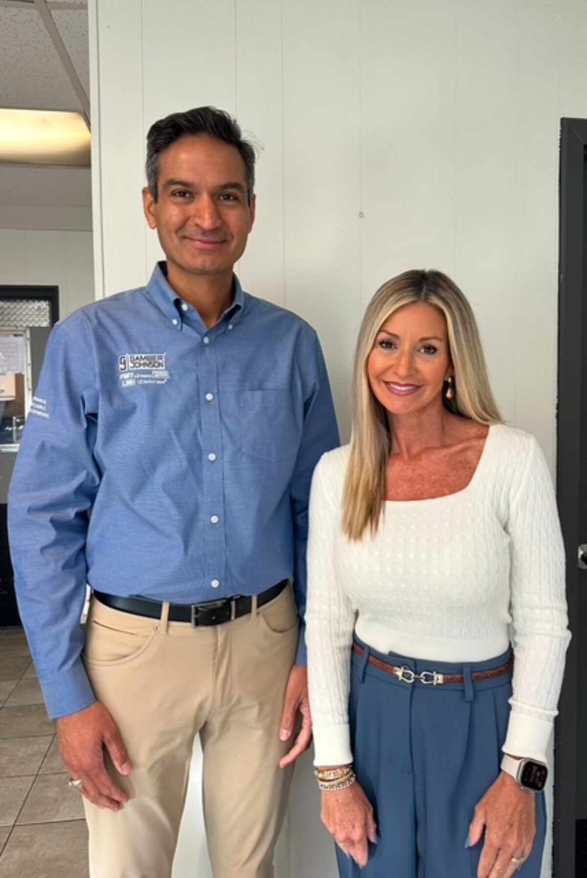 Gautam Malik with Jennifer Arnold