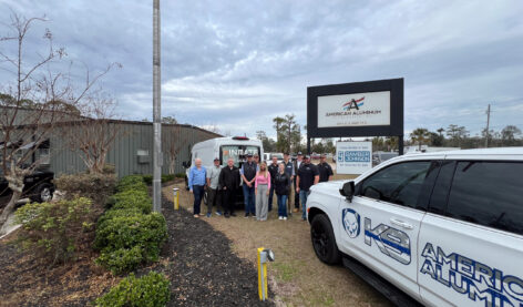 Group picture. Team GJ at American Aluminum Accessories
