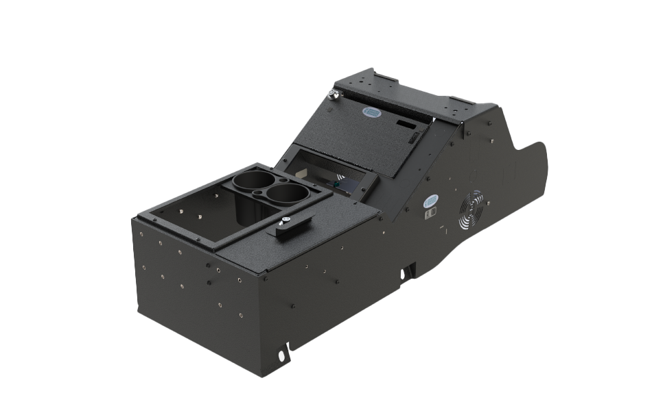 2019+ Chevrolet Silverado Wide Body Console Box with Internal Printer Mount & Cup Holder