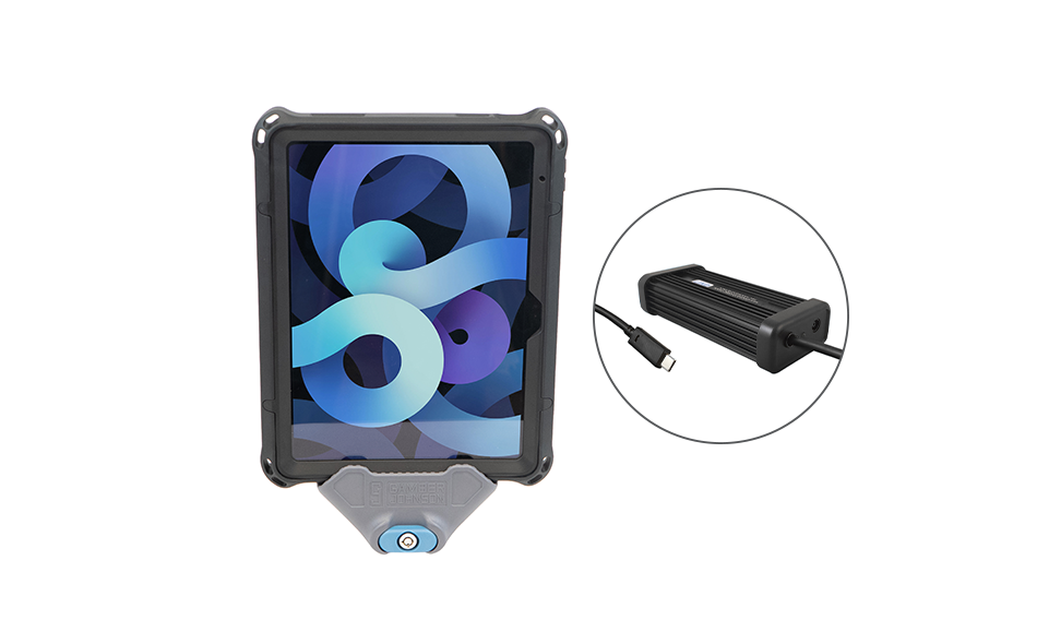 KIT: Universal USB-C Docking Station with LIND Power Supply and InfoCase Rugged Docking Case for iPad 10.9″ (Gen 10 & 11)
