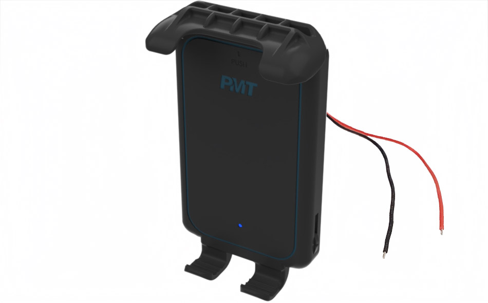 WIRELESS CHARGING PHONE CRADLE WITH BARE WIRE front view