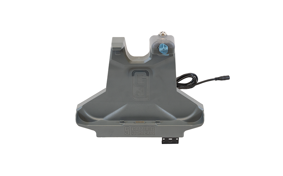 Front-view image of a Gamber-Johnson Honeywell ScanPal EDA10A Docking Station with 2.5mm DC Power Jack
