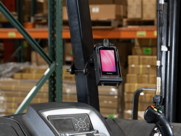 Gamber-Johnson Keyence DX-A400 Cradle with Keyence Device attached to a Zirkona 4