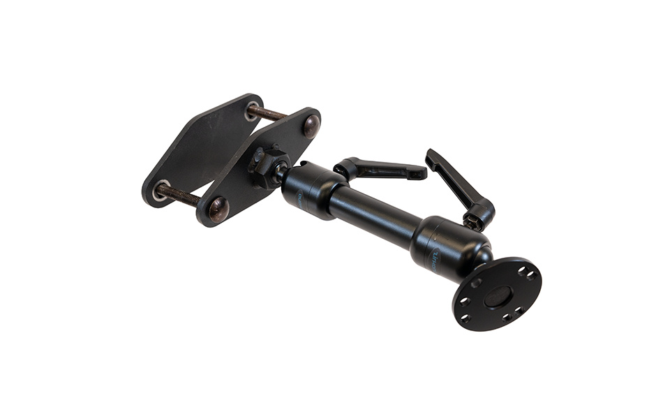 Zirkona 4" Diamond Mount with 6" Medium Dog-Bone and AMPs Plate on white