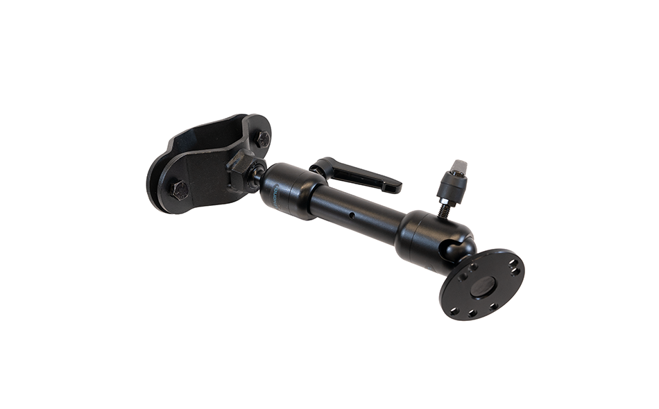 Zirkona 2" to 3" Pole Mount with 6" Medium Dog-Bone and AMPs Plate on white