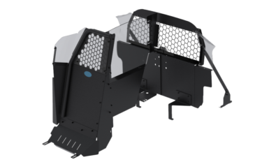 Ford Police Interceptor® Utility Single Cell Prisoner Partition for OEM Seats – Hex Mesh