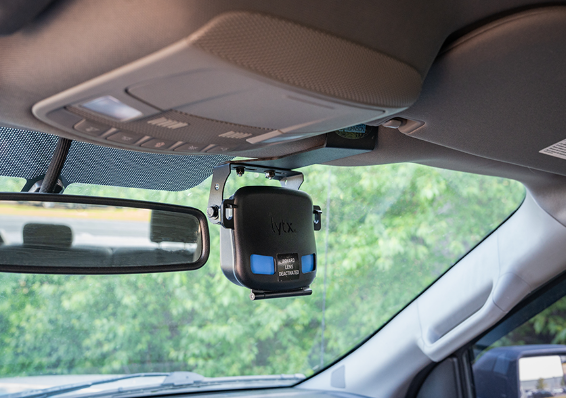 2021+ Ford F-150 Headliner Visor Bracket, with Lytx ER-SF300/400 Camera Bracket