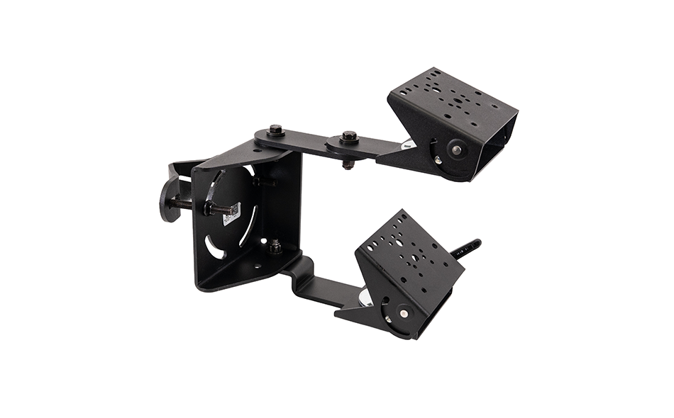 Dual Guard Leg Mount with 2"-3" Round Pole Clamp