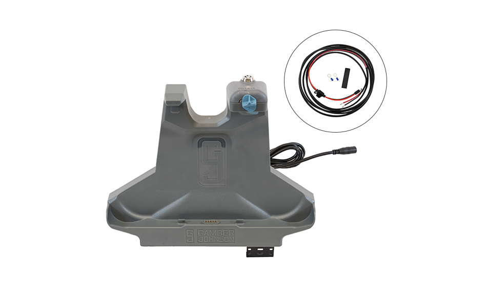 Honeywell ScanPal EDA10A 2.5mm Power Jack Docking Station with 12V Wire Harness Kit on white