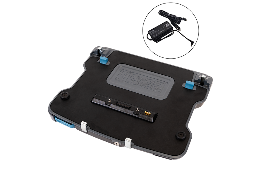 Getac B360 Laptop Cradle with Getac 120W Cig Plug Auto Power Adapter (Tri RF)