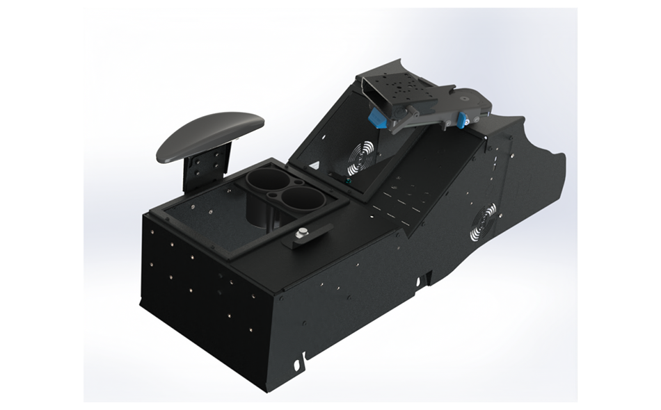 KIT - 2025+ TAHOE WIDE BODY CONSOLE + CUP HOLDER + SIDE ARMREST + 9" MONGOOSE XLE