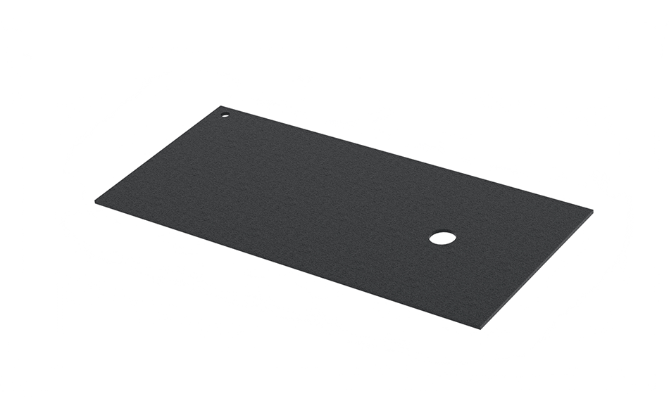 Faceplate - 4" Filler Panel with 1/2" Knockout