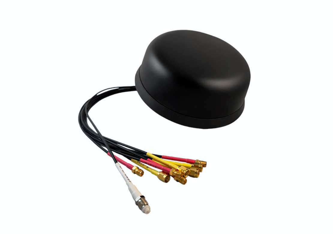 9-in-1 Bkack Rugged Dome Antenna Kit on white