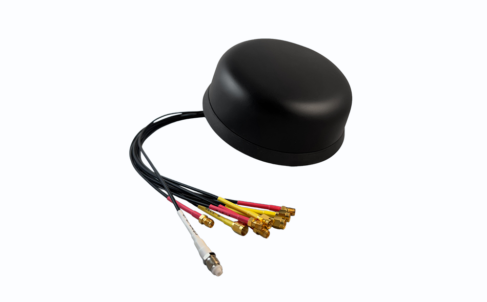 9-in-1 Bkack Rugged Dome Antenna Kit on white
