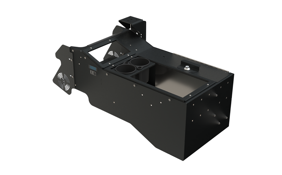 2025 Ford Expedition - Wide Body Console Kit with Cup Holders on white