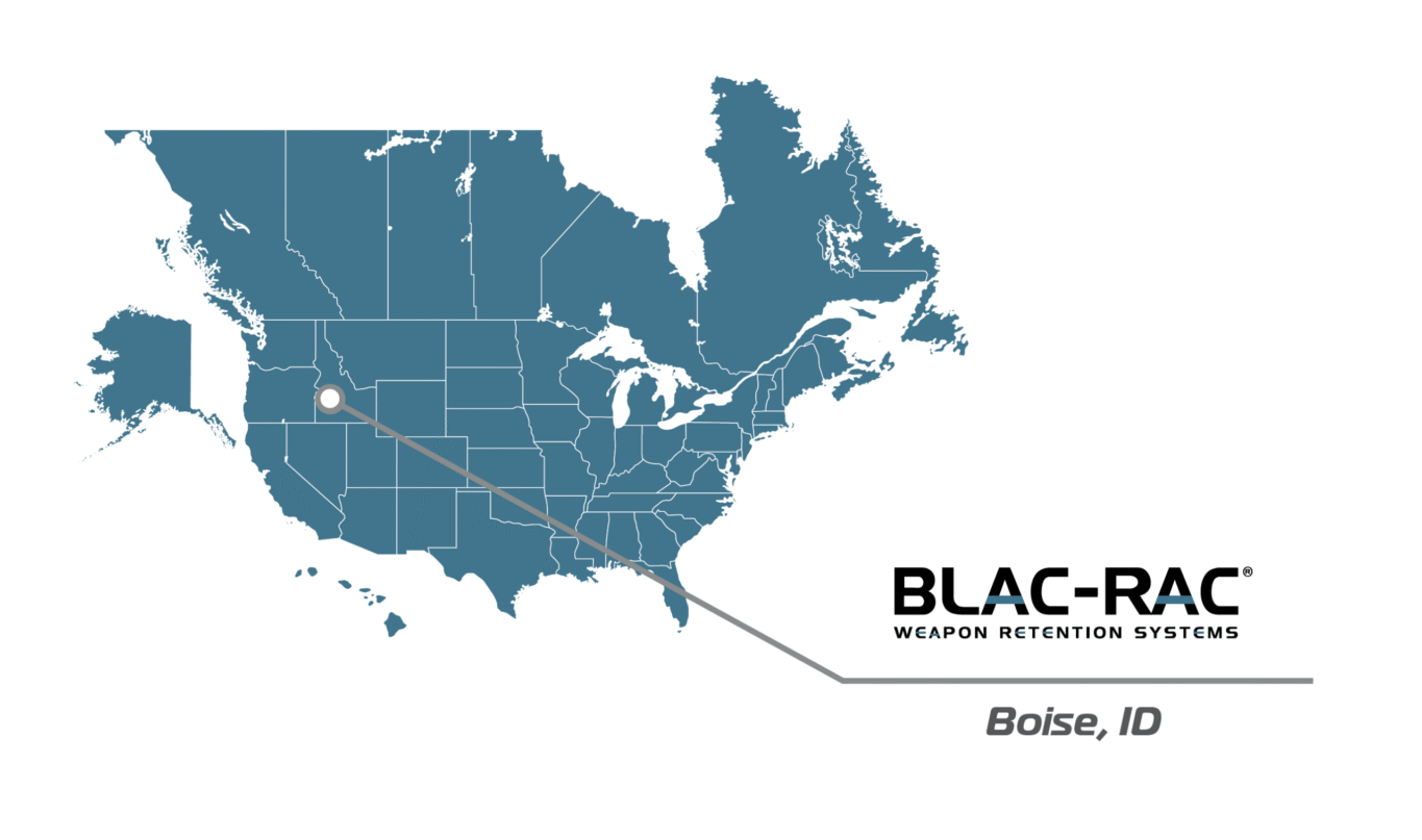 Blac-Rac on a USA and Canada Map based in Boise, ID