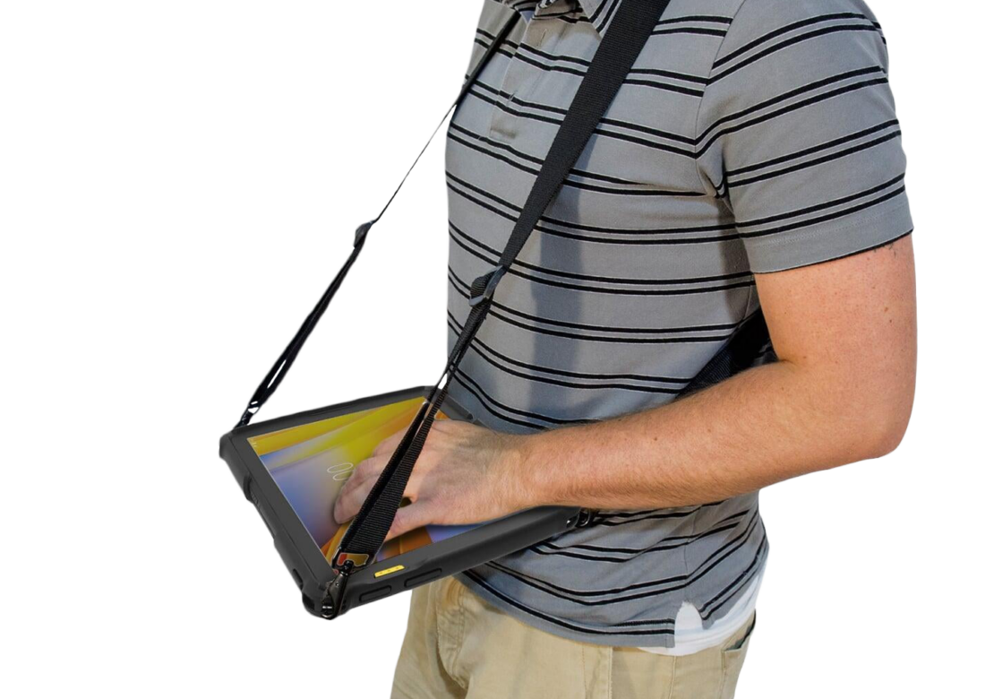 InfoCase Carrying Harness on a tablet