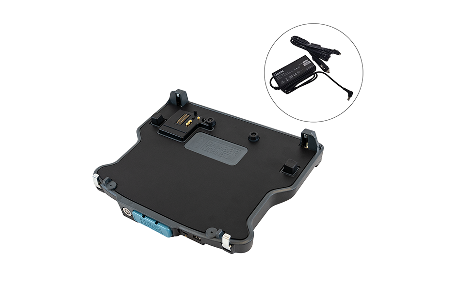Getac V120 Docking Station, Full Port, QUAD RF with 120W Auto Power Adapter