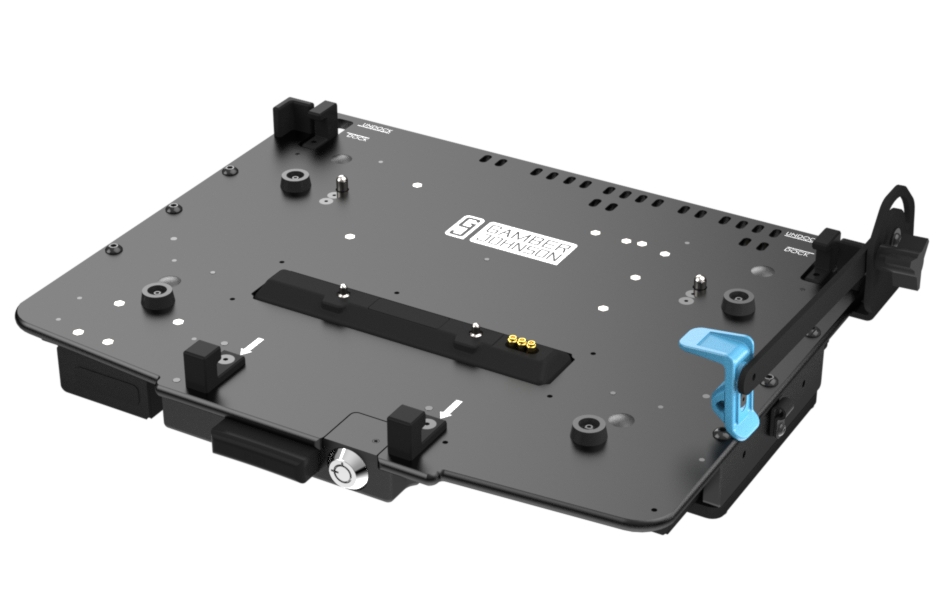 Getac B360 Laptop Cradle (Tri RF) - Aluminum