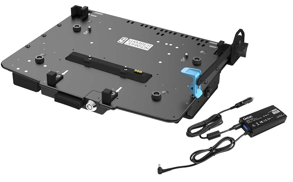Getac B360 Laptop Cradle (Tri RF) - Aluminum with 120W Auto Power Adapter