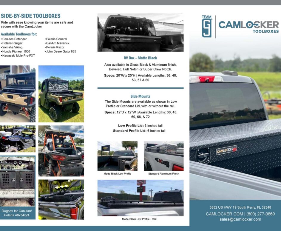 CamLocker Toolboxes Brochure