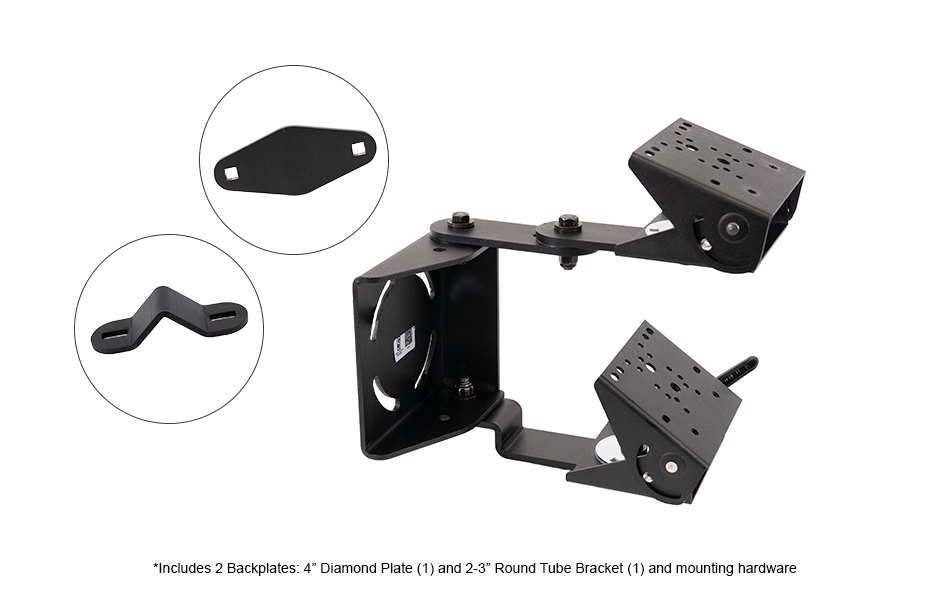 Universal Guard Leg Mount - Dual Articulating Arm