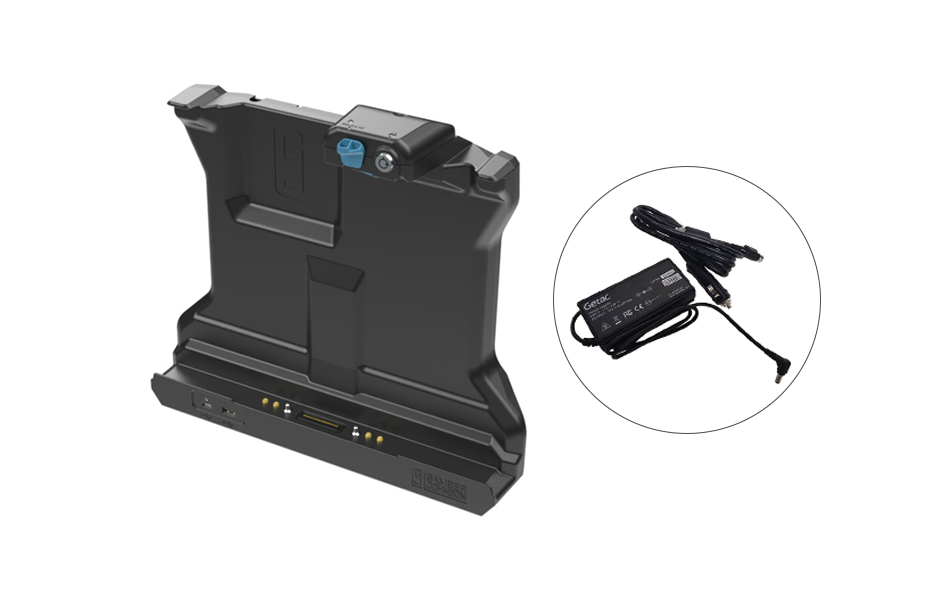 Getac G140 Tablet Docking Station, Full Port, QUAD RF with 120W Auto Power Adapter