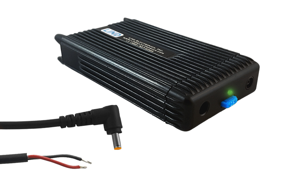 Lind 120W Automobile Power Adapter for Getac with Bare Wire Input