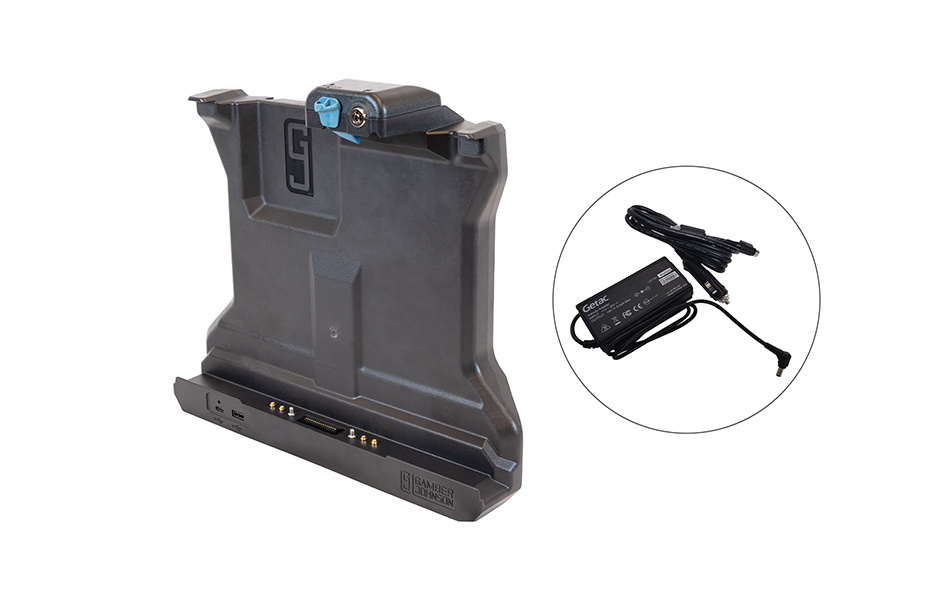 Getac G140 Docking Station, Full & Lite Port, QUAD RF + 12V DC Socket Plug Power Adapter (7170-1283-04, 7170-1283-14)