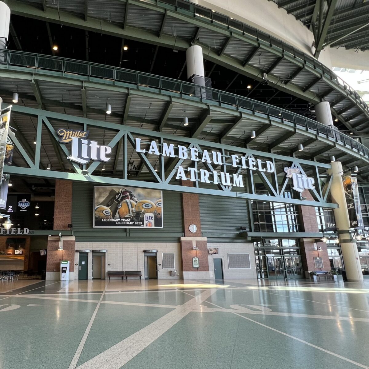 Lambeau Field Atrium in Green Bay, Wisconsin
