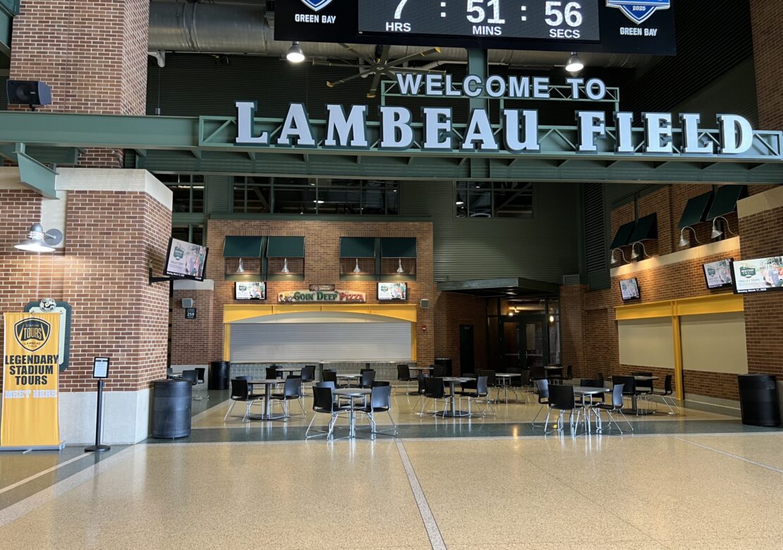 Lambeau Field in Green Bay, Wisconsin