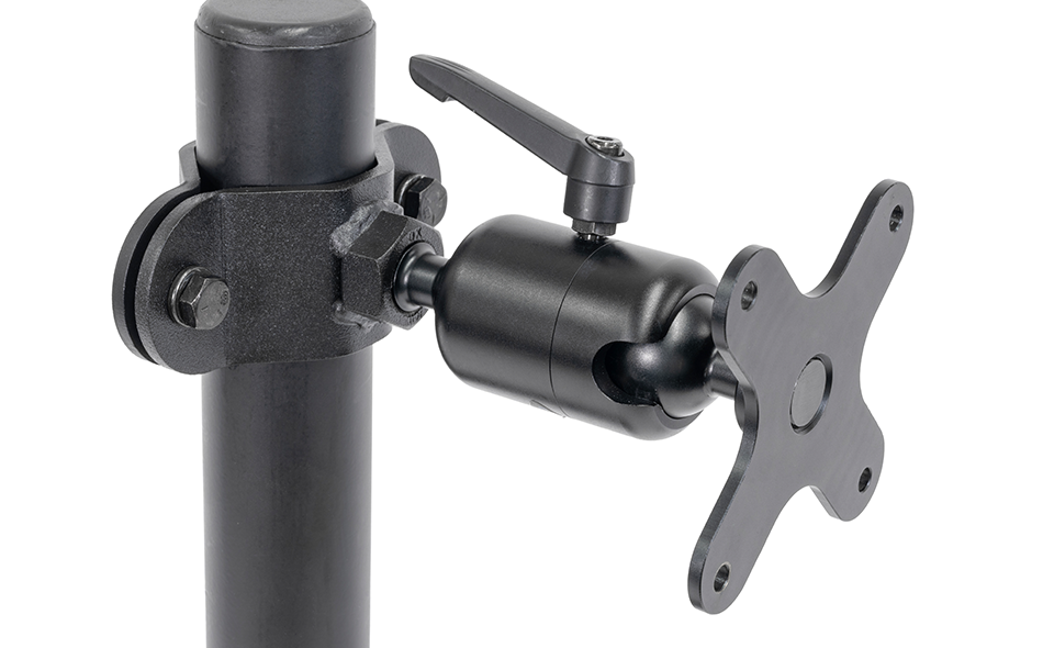 ZIRKONA 2" TO 3" POLE MOUNT WITH 75MM VESA MTG PLT