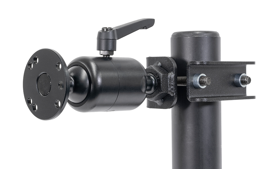 ZIRKONA .75" TO 1-7/8" POLE MOUNT W ROUND MTG PLATE